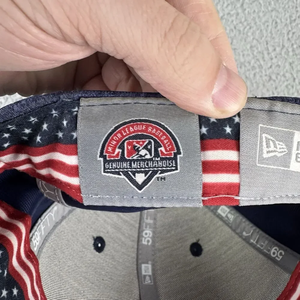 Eugene Emeralds Hat 7 1/4 Cap 59Fifty‎ USA July Patriotic New Era Minor League